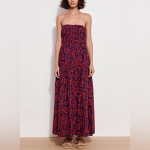 Anthropologie Sundry Aloha Floral Strapless Maxi Dress